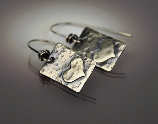 Layered Heart Earrings ~ Sterling Silver ~ Sweatheart Valentine's Day ~ CB&CO ~ CBandCO