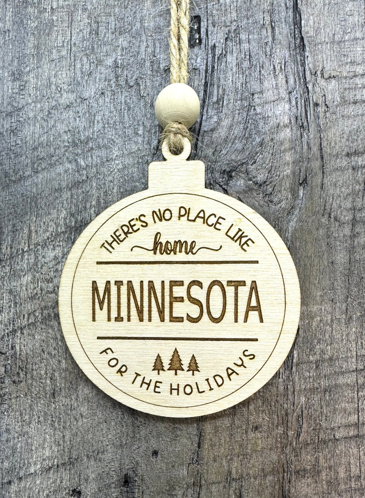 Engraved Christmas Ornament - Custom Location or Zip Code - CBandCO