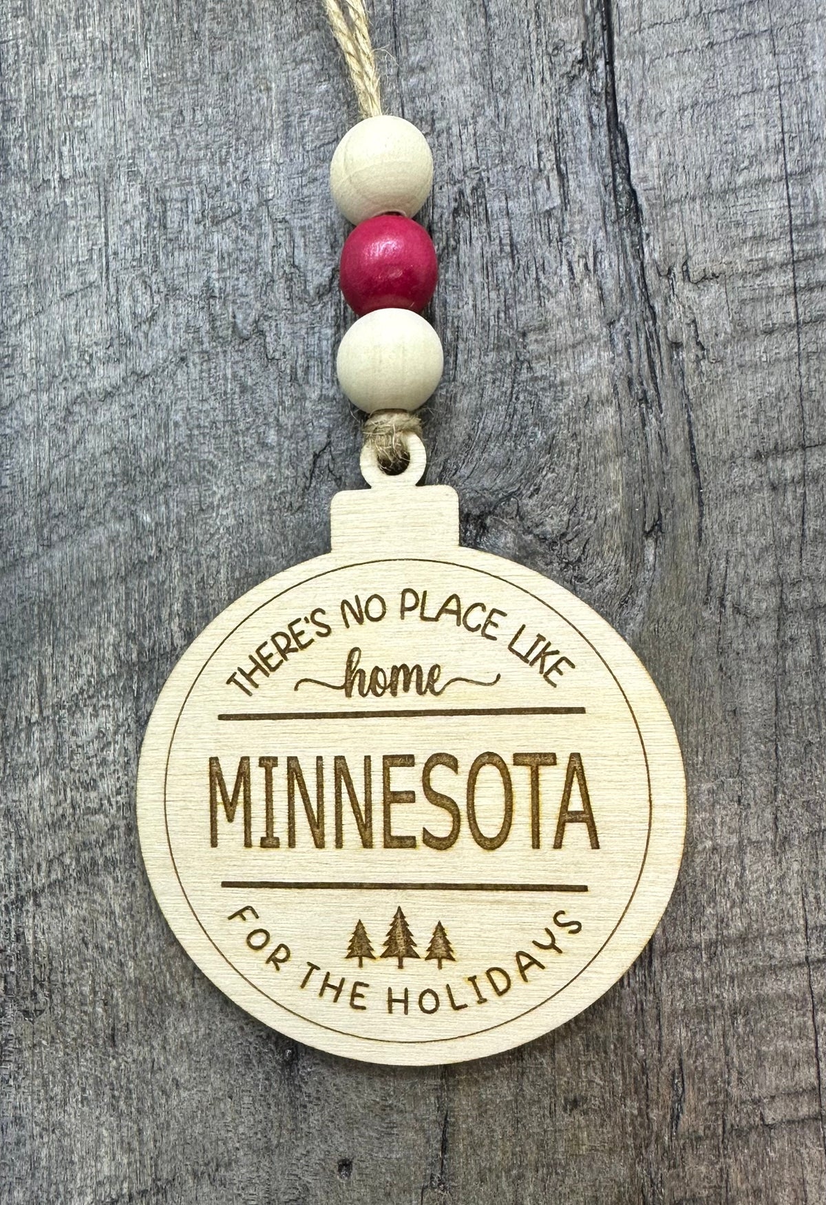 Engraved Christmas Ornament - Custom Location or Zip Code - CBandCO