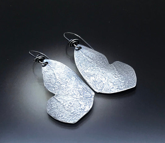 Sterling Silver Butterfly Wing Earrings - Handmade - CB&CO