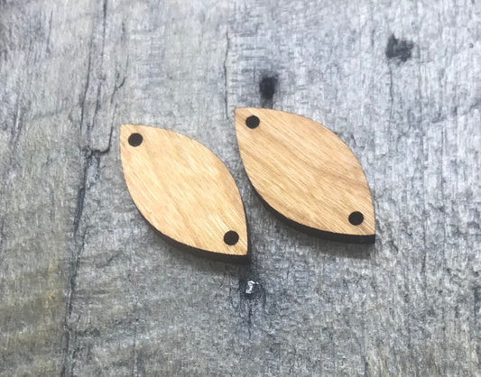 Ash Hardwood Earring Component Pair - CB&CO
