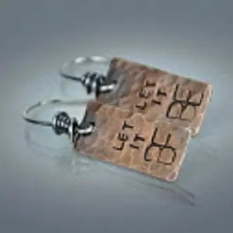 "LET IT BE" Copper Earrings - CB&CO