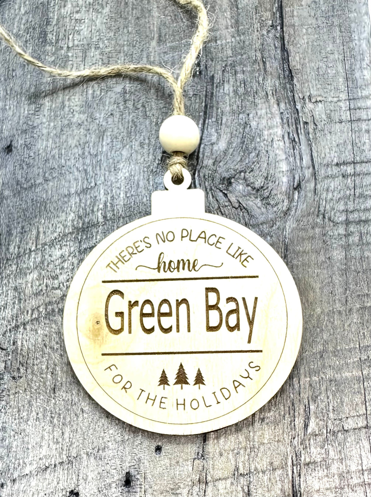 Engraved Christmas Ornament - Custom Location or Zip Code - CBandCO